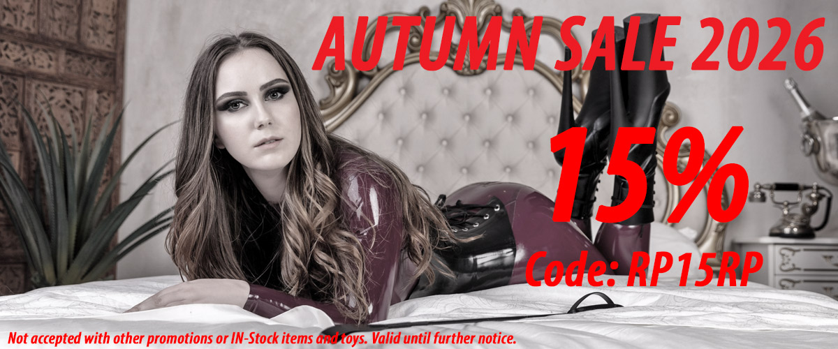 Latexcrazy Autumn Sale 2026: 15% off with code RP15RP