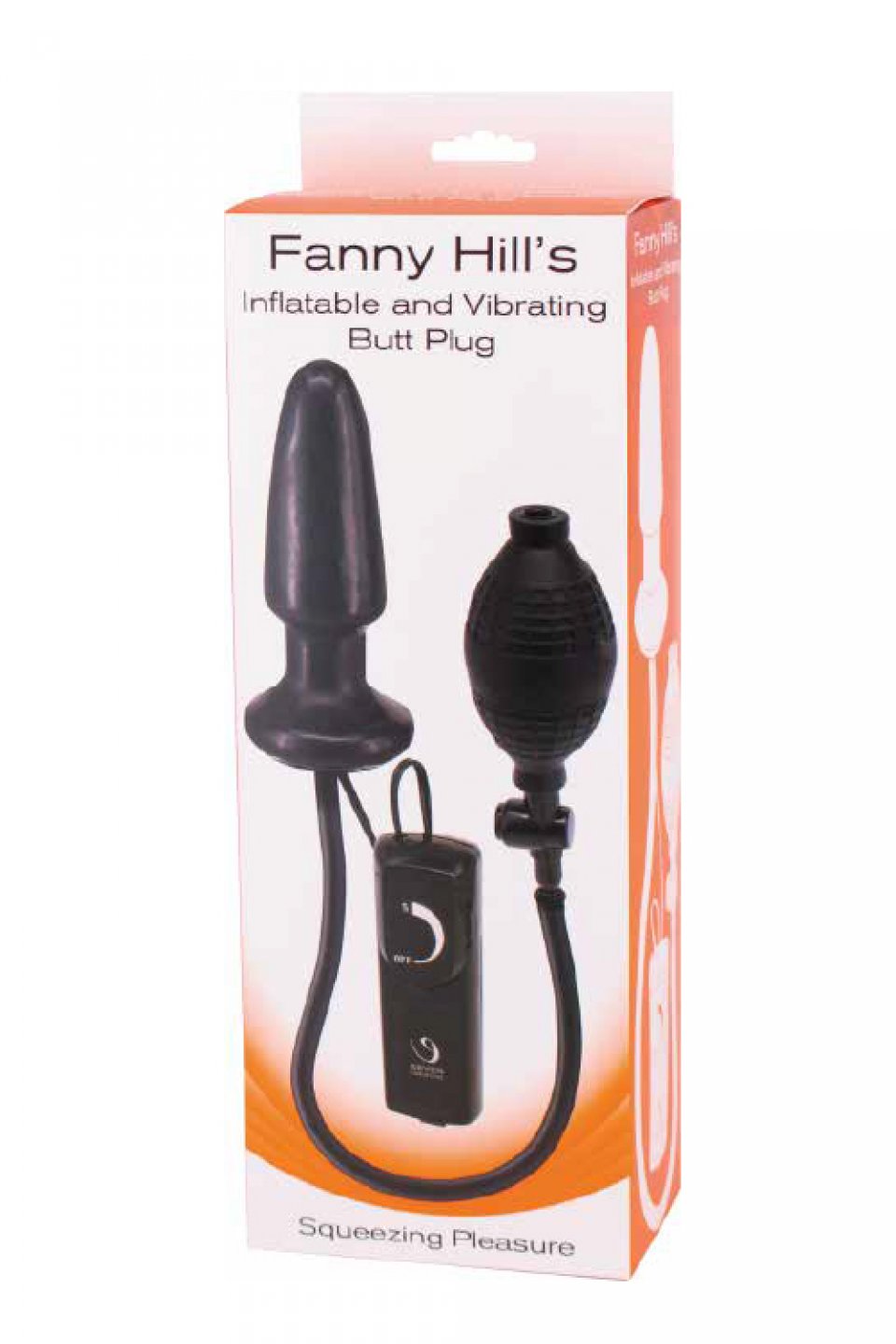 Fanny Hills – Inflatable Vibrating Butt Plug Black