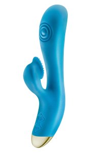 Aria Arousing AF � Dual Silicone Rabbit Vibrator Blue