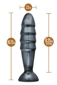 Blush Jet Destructor Pro Size Anal Plug Carbon