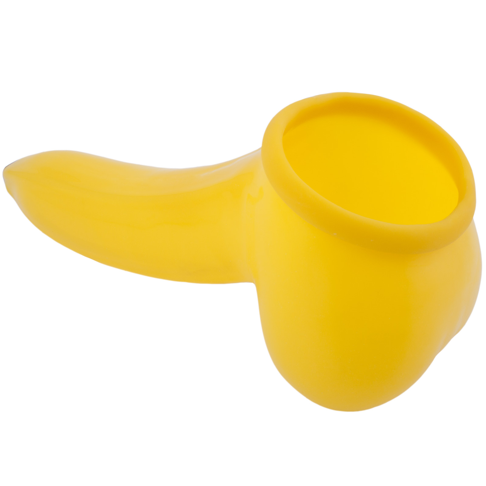 Latex Condom Sheath In Banana Design In Two Sizes 0897