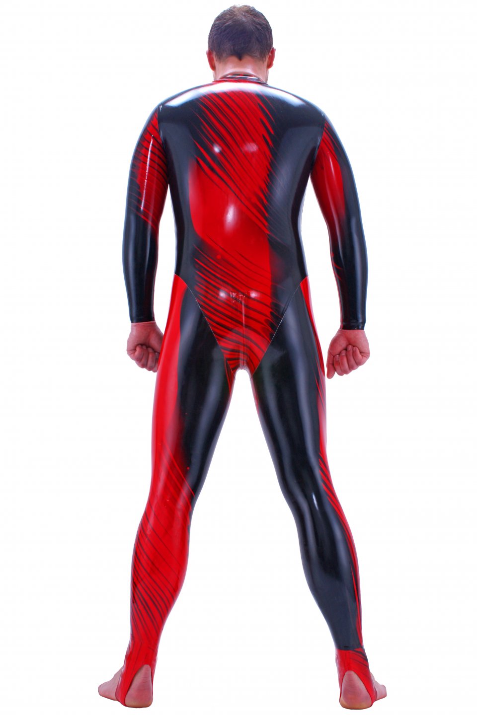 Latex Catsuit Fire Glow Express