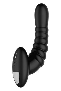 Forto Ribbed Pro � Black Anal Vibrator