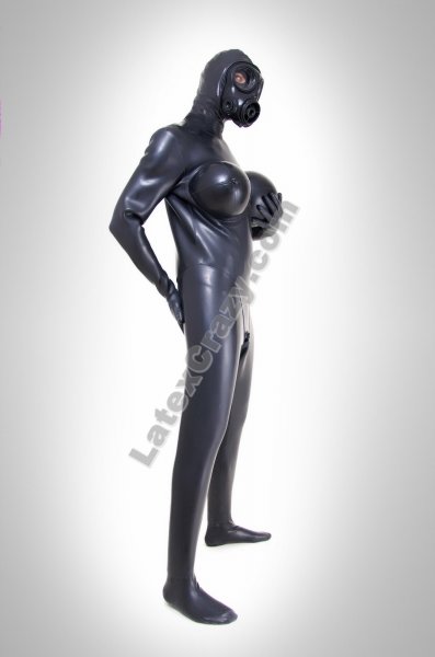 Heavy Rubber Catsuits With B