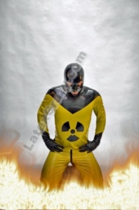Heavy Rubber catsuit with mask