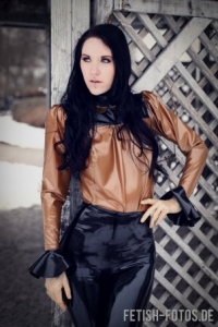 Custom Latex Blouse Xoto - Sassy & Stylish