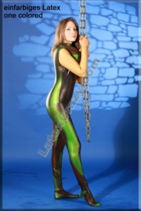 latex catsuit with attached breathplay hood tailor made