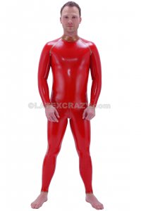 Custom-Fit Latex Catsuit Commander for Men