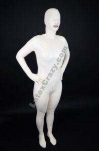 Latex Catsuit with hood and mouth opening for girls