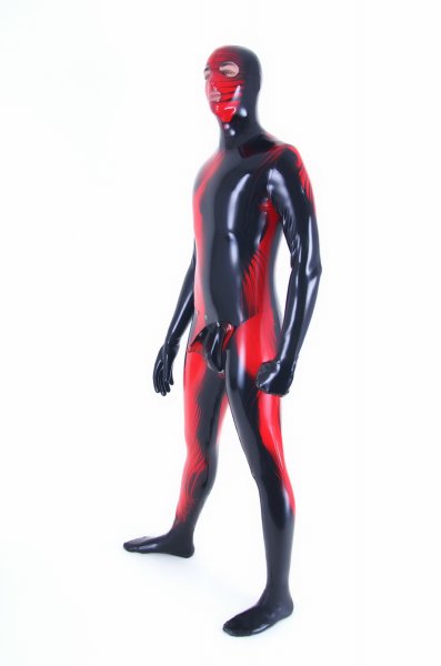 latex catsuit Fire Glow Fullbody for men made to measure