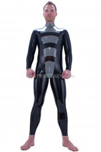 Chlorinated Latex Catsuit Robotrons for Men