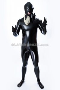 Rubbertoyboy latex catsuit custom made chlorinated