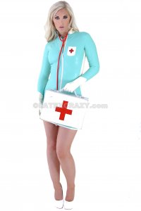Latex Dress two-colored model Costum