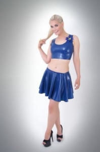 latex skirt Cheerleader made to measure and from XS to 6XL
