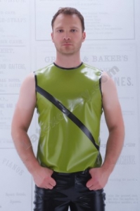 Sleeveless Latex T-Shirt Per - Custom Fit