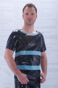 Custom Latex T-Shirt Tommys with Stripes