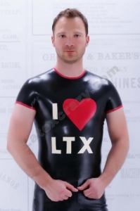 Stylish Latex T-Shirt Vince in Love - Unique Design