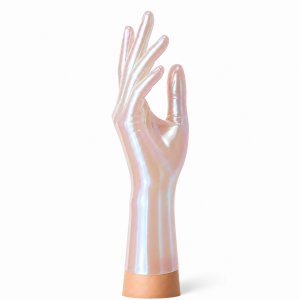 Short Natural Pearl Latex Gloves | RubberBasic Short Natural Pearl Latex Gloves | RubberBasic