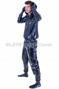 Stock latex catsuit model Home Suit XS - XXL black