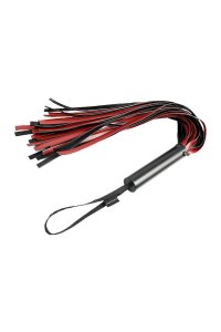 Saffron Flogger Red � 30 Falls, Metal Handle, 17″