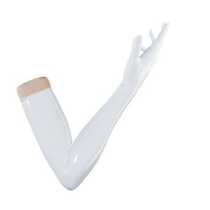 Uniqdsn Latex Gloves � Pearl White, Long