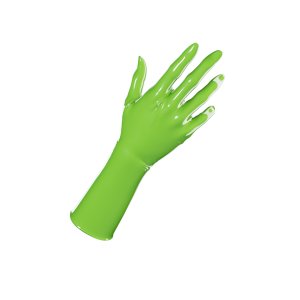 Latex Gloves Short Natural Green � Uniqdsn