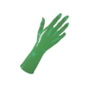 Uniqdsn Latex Gloves � Translucent Olive, Short