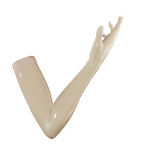 Uniqdsn Latex Gloves � Transparent Natural, Long