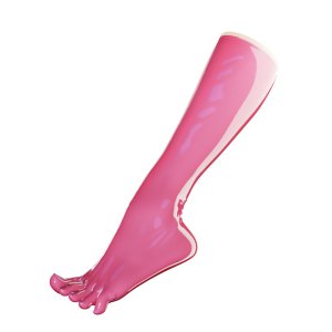Uniqdsn Toe Socks � Metallic Fuchsia, Knee-High