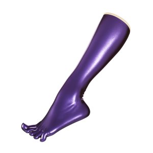 Uniqdsn Toe Socks � Metallic Purple, Knee-High