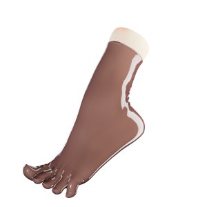Uniqdsn Toe Socks � Milk Chocolate, Ankle Length
