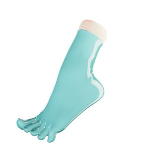 Uniqdsn Toe Socks � Mystic Jade, Ankle Length