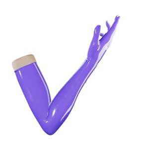 Uniqdsn Latex Gloves � Lavender Purple, Chlorinated