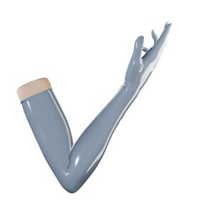 Uniqdsn long Latex Gloves Slate Grey, Chlorinated Uniqdsn long Latex Gloves Slate Grey, Chlorinated