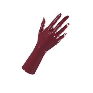 Uniqdsn Latex Gloves � Dark Raspberry, Chlorinated