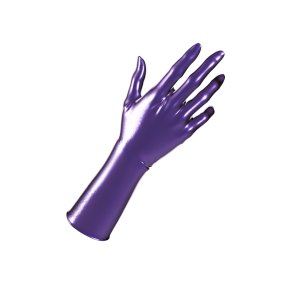 Uniqdsn Latex Gloves � Metallic Purple, Chlorinated