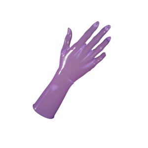 Uniqdsn Latex Gloves � Transparent Lilac, Chlorinated