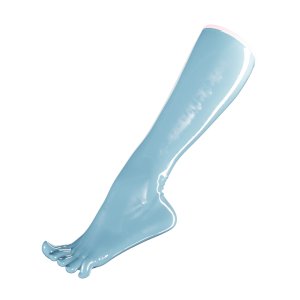 Toe Socks Knee-High Baby Blue optional chlorinated