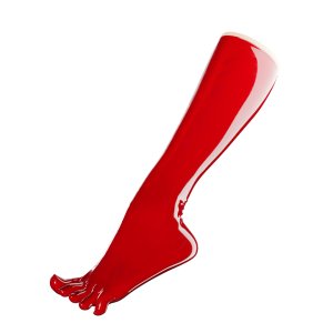 Toe Socks Knee-High Lava Red optional chlorinated