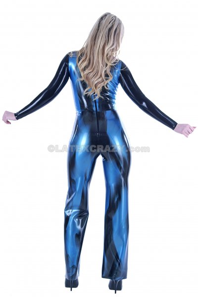 Latex Catsuit with wide legs made-to-measure
