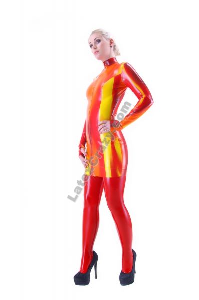 strapless open back dress CIRCLE LATEX MINI DRESS ( PICK YOUR COLOUR ) – Charmskool Shop main image 0